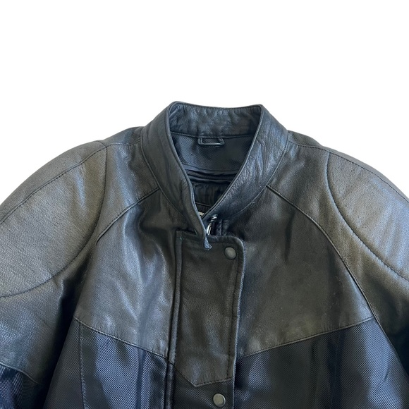 Laurence Roy Motorcycle Jacket Leather & Cordura Women’s Size XL - Picture 11 of 14